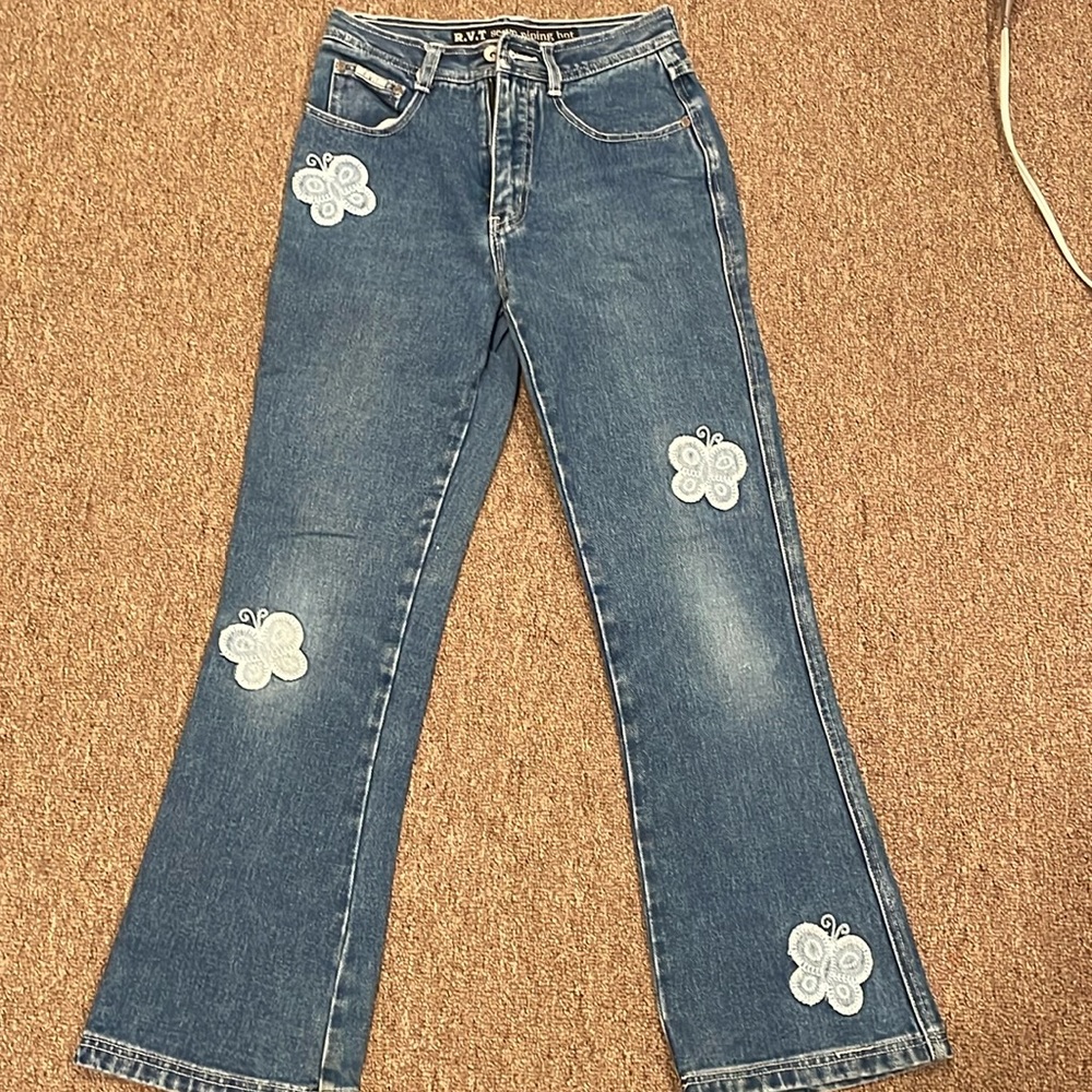 Vintage Y2K kids jeans, girls size 14